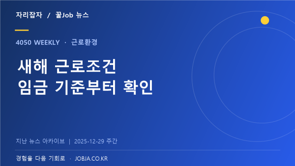 2026년 최저임금 시간급 10,320원, 새해 근로조건 확인 — 자리잡자 제작 뉴스 표지